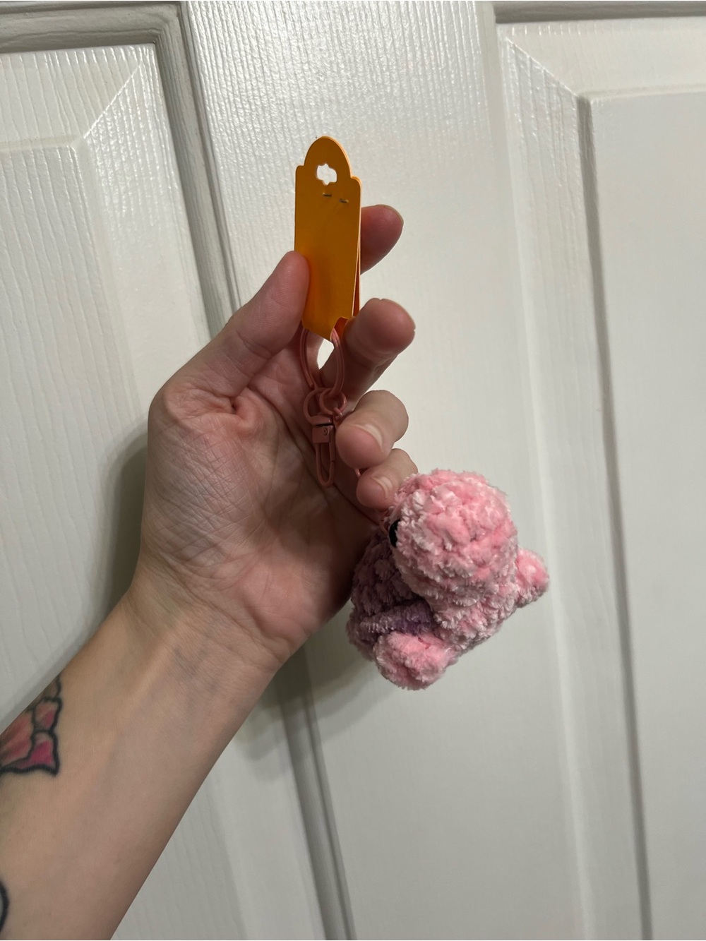 Little Crocheted Turtle Keychain - Picture 3 of 6